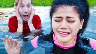 VY FACES HER FEAR OF WATER! Swimming Pool Challenges to Unlock Secrets of GKC Safe Underwater!