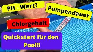 Pool neu befüllen - quick start