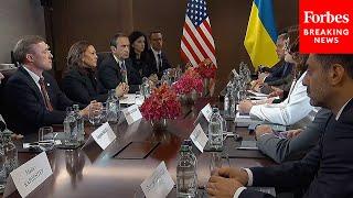 VP Kamala Harris Touts 'Unwavering' Support For Ukraine In Meeting With Zelensky In Switzerland