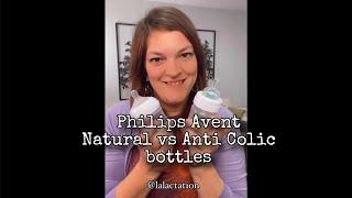 Philips Avent Natural vs Anti Colic Bottles