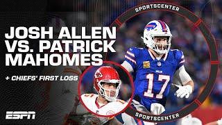 HEAD-TO-HEAD  Patrick Mahomes vs. Josh Allen after Chief’s first loss | SportsCenter