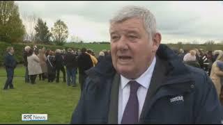 JOHN CREEDON TALKS TO RTE AS HE FONDLY REMEMBERS JON KENNY AT HIS FUNERAL - BRUFF LIMERICK IRELAND