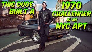 This Dude Built an Entire 1970 Dodge Challenger in a Brooklyn Apartment Building!!!!