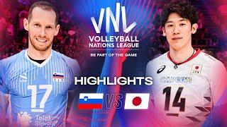  SLO vs.  JPN - Highlights | Semi Finals | Men's VNL 2024