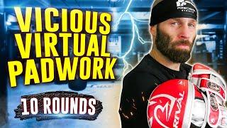 Virtual Padwork | 10 Rounds of Boxing Combinations | Home Workout