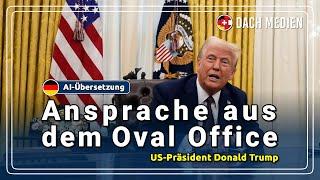 Ansprache aus dem Oval Office - US-Präsident Donald Trump (Deutsch)