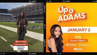 Up & Adams Show with Kay Adams! Carmen Vitali LIVE In-Studio | January 2, 2025