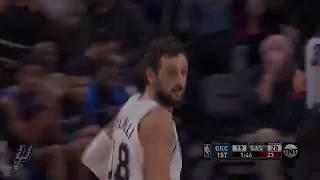 Marco Belinelli hits three consecutive 3-pointers in 40 seconds