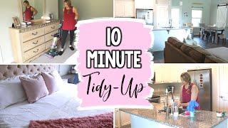10 MINUTE TIDY-UP // SPEED CLEAN WITH ME // CLEANING MOTIVATION 2020 | Jessica Elle