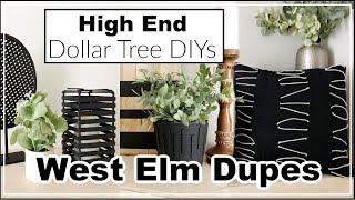 High End Dollar Tree DIY Home Decor | $1 West Elm DIY Decor Dupes