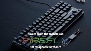 How to swap the switches on Firefly Hot Swappable Keyboard