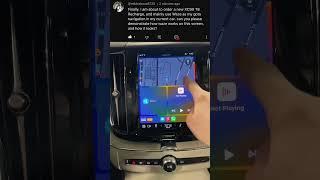 Using Waze on Apple CarPlay on a new 2023 Volvo SUV! #shorts #waze
