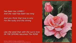 "The Rose" by Bette Midler (cover Charlotte Hannah) - LYRICS