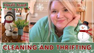 Cleaning up the patio & exploring a new thrift store | Mini thrift haul