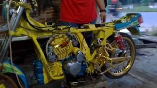 Modifikasi gl pro 2 silinder blok head scorpio dan satria fu bengkel muda