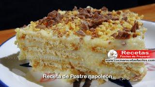 Receta de Postre Napoleón