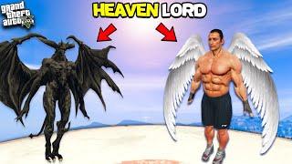FRANKLIN Meet HEAVEN LORD In GTA 5 | SHINCHAN and CHOP