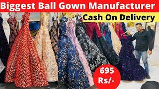 Party Wear Gown Wholesale Market In Delhi|ball gowns in Chandni Chowk/croptop Market Chandnichowk