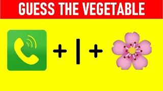 Guess the Vegetable By Emoji Challenge | Quizzy World