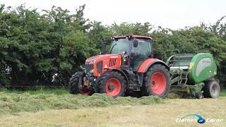 Clarkes of Cavan - Kubota M7172 with McHale Baler