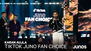 Karan Aujla wins The 2024 TikTok JUNO Fan Choice Award | The 2024 JUNO Awards