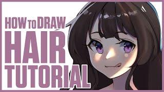 [TUTORIAL] How to DRAW Anime Hair!