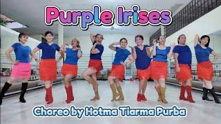 Purple Irises Line Dance (Hotma Tiarma Purba)