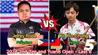 Jefrey Roda VS Ko Pin Chung (No.1 Taiwan) | 2nd Zen and Yuan8 Open 2024 - Last 8