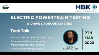 Electric Powertrain Testing with HBKWorld | EVreporter Webinar - Tech Talk by Mitch Marks