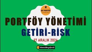 Portföy Yönetimi: Getiri-Risk