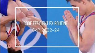 CoP 2022-24: The Most Efficient Floor Routine