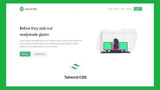 Create a Complete Responsive Website in 10minutes Using Tailwind Css | Tailwind CSS Website in Hindi