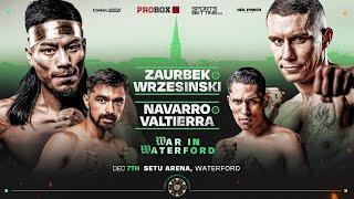 CONTENDER SERIES | LIVE BOXING | Zaurbek vs Wrzesinski | Saturday, December 7