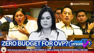 OVP Budget Debate | Sara Duterte Budget Debate on Congress Plenary