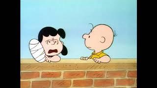 Charlie Brown kicks the shit out of Lucy's hand