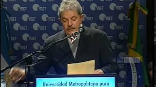 Discurso del ex presidente Lula Da Silva en inauguración Universidad UMET en Buenos Aires