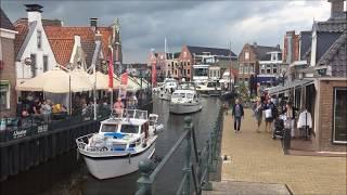 Lemmer, Ijsselmeer, Niederlande / Netherlands - 07/ 2017 - Lemmer: Downtown, Beach & Pumping Station
