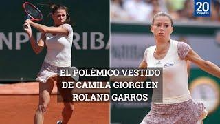 El motivo por el que la tenista Camila Giorgi se llevó un aviso por su vestido
