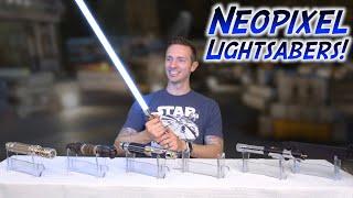 My Neopixel Lightsaber Collection from Artsabers!