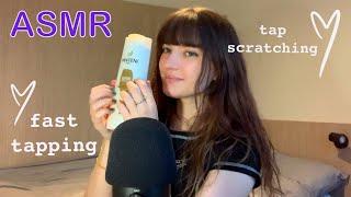 ASMR ~ Fast Tapping on Products In My Room! (& tap scratching/rambles)