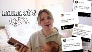 MUM OF 6 Q&A| family of 8, newborn, more kids, house