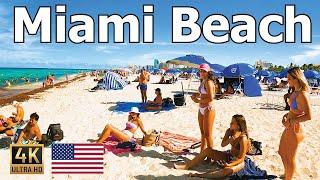 Miami Beach, Florida  2022 Walking Tour in 4k 