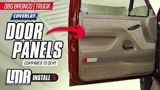 Ford OBS Bronco & Truck: Coverlay Door Panels - How To Install & Comparison to OEM