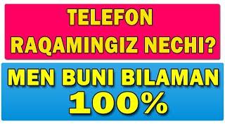 Сизнинг рангингизни, ёшингизни, тугилган кунингизни ва телефон ракамингизни айтиб бераман фокус