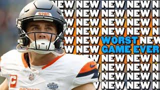 The New NEW^24 Worst Game Ever! Broncos vs Seahawks