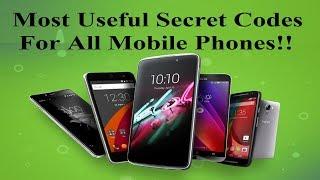 Most Useful Secret Codes For All Mobile Phones!!