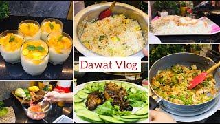 How I Manage DAWAT Alone | Dawat Recipes | Mango Dessert | Shadioun Waly Roast | Dawat tips