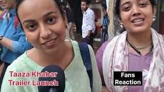 Taaza Khabar Season 2 Trailer Launch Event  | Bhuvan Bam Crazy Fans Reaction | Taaza Khabar 2