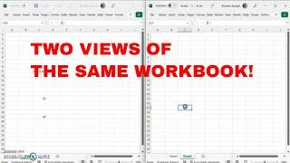 Have Two Views Of The Same Workbook In Excel. Navigate Your Workbook Much Easier! #howto #tutorial