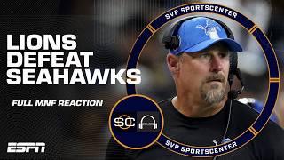 Lions-Seahawks MNF REACTION  Jared Goff's PERFECT GAME + Amon-Ra St. Brown's TD pass | SC with SVP